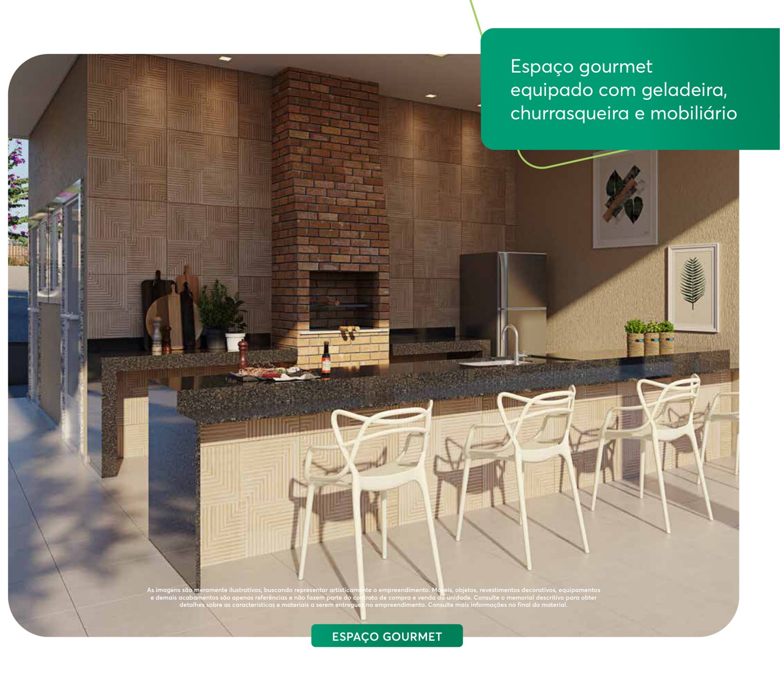 Espaço gourmet do Residencial Veredas