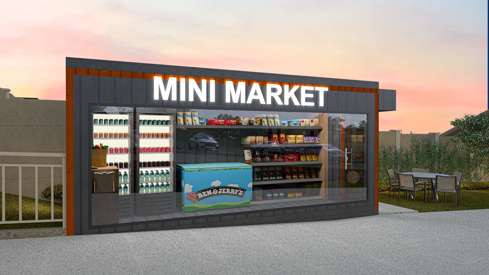 Mini market do Residencial Villaggio Dumont